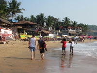 Crowded Goa Beach
